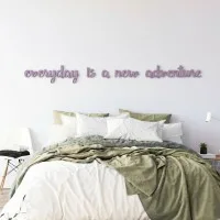 Plywood wall decor – Every day is a new adventure