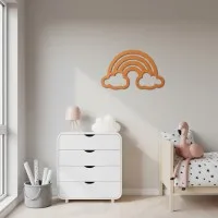 Rainbow with Clouds – Birch Plywood Wall Decor