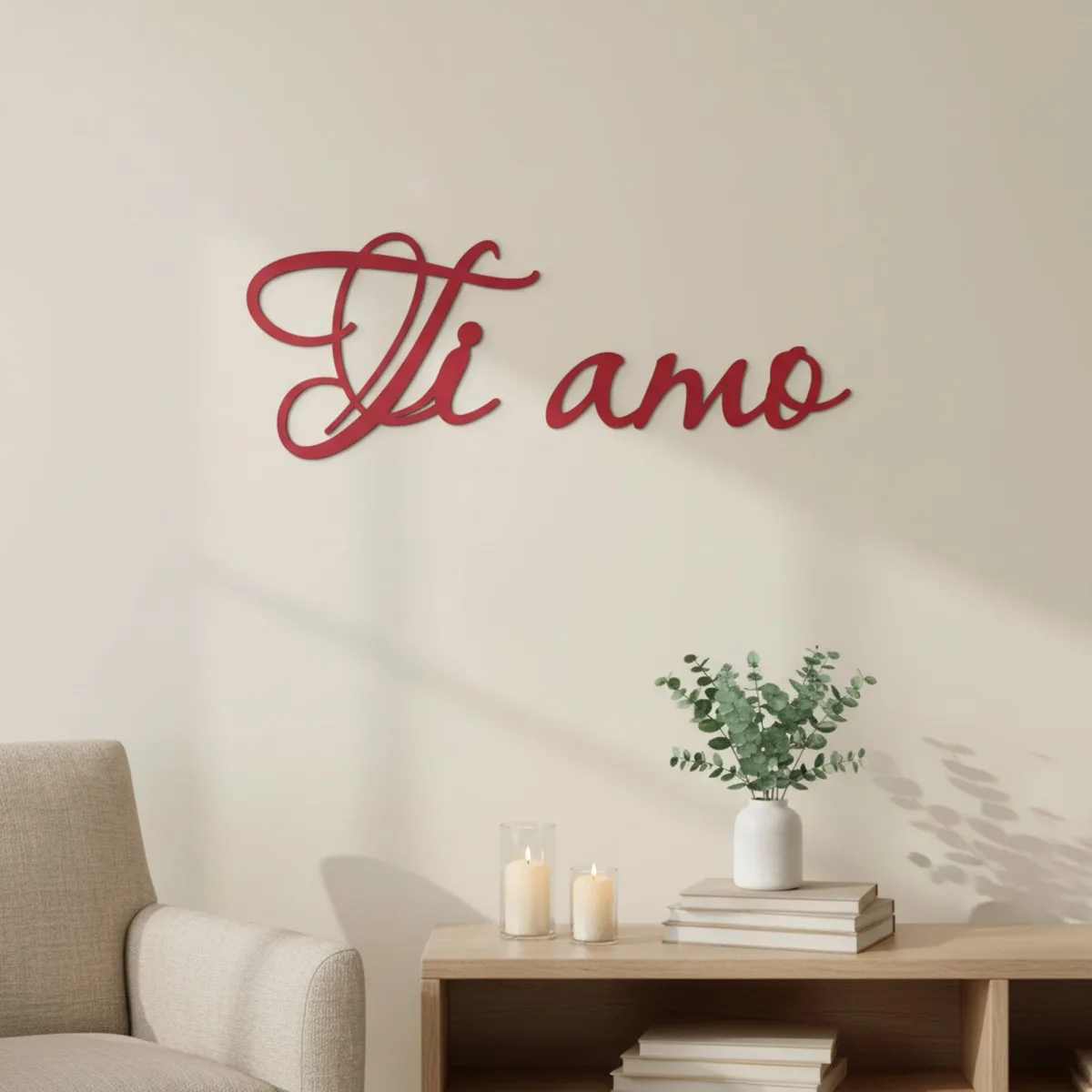 Ti amo – Birch Plywood Wall Decor