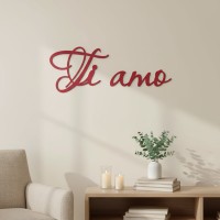 Ti amo – Birch Plywood Wall Decor