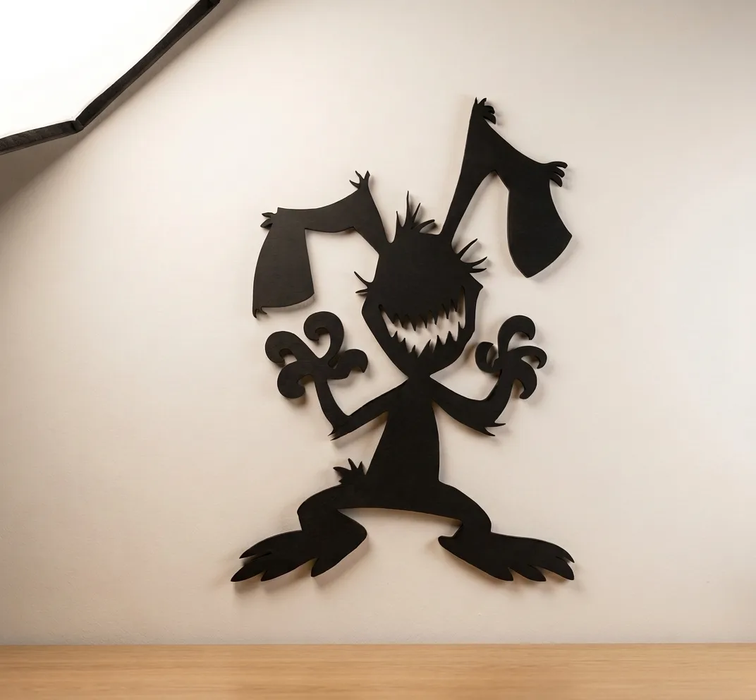 Monster Bunny Silhouette for Halloween