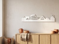 Sperrholz-Wanddekoration – Skyline von Rom