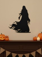 Banshee Wall Art – Wailing Woman Ghost Silhouette – Birch Plywood