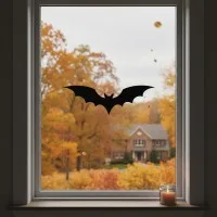 Flying Bat Wall Decor – Wide Wingspan Silhouette – Birch Plywood