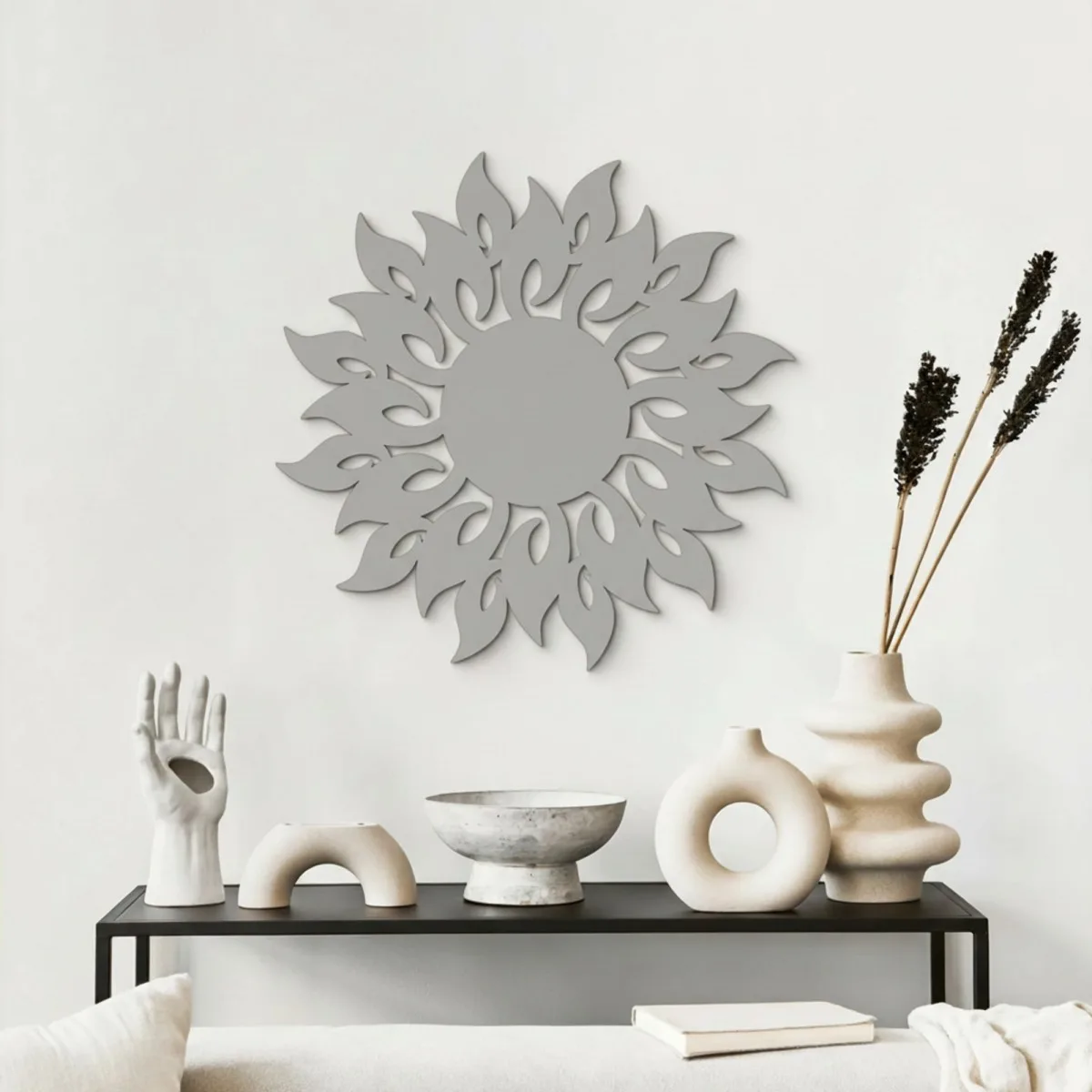 Décoration en bois contreplaqué flammes du soleil