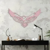 Adler Wanddekoration aus Birken-Sperrholz – Flugender Adler Silhouette