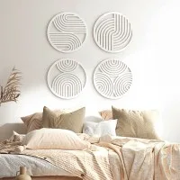 Boho Rainbows Plywood Wood Decoration
