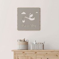 Plywood Wooden Ornament Baby – It's a Boy
