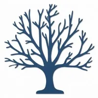 Décoration murale en bois - Arbre de vie XXL sans feuilles (19 pièces) - Contreplaqué de bouleau 3 mm