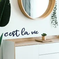 Birch Plywood Quote “C'est la vie”