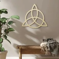 Plywood Wall Decor – Triquetra with Circle