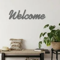 Panneau Welcome en bois – Contreplaqué de bouleau