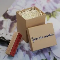 You Are Invited Rubber Stamp – 4 Fonts
