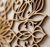 Carved Wall Mandala Lotus