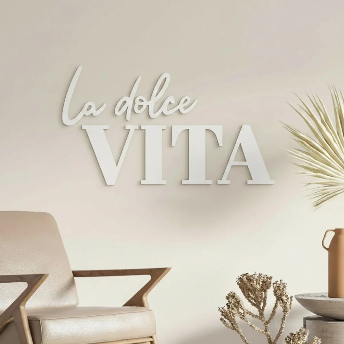 Wanddecoratie „La dolce Vita” – berken multiplex