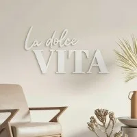 Wanddecoratie „La dolce Vita” – berken multiplex