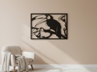 Toucan on Branch Framed Wall Decor