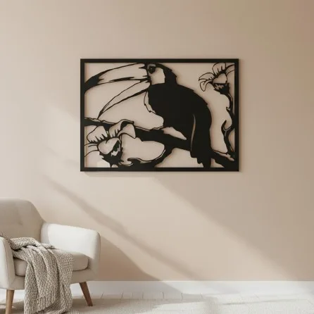 Toucan on Branch Framed Wall Decor