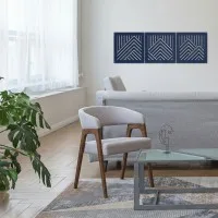 Wooden room divider - Birch Plywood - Mountain wall panels (3 parts)