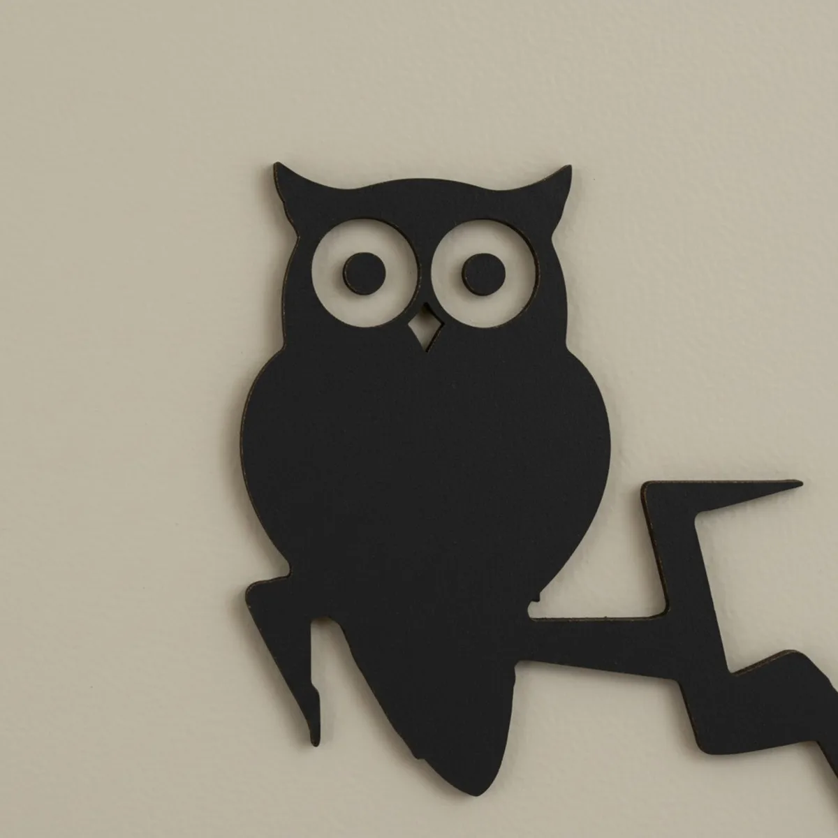 Décoration murale arbre effrayant avec chouette – Silhouette Halloween – Bouleau