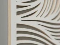 Flowing Lines Wave Panels Wall Art, Set of 3