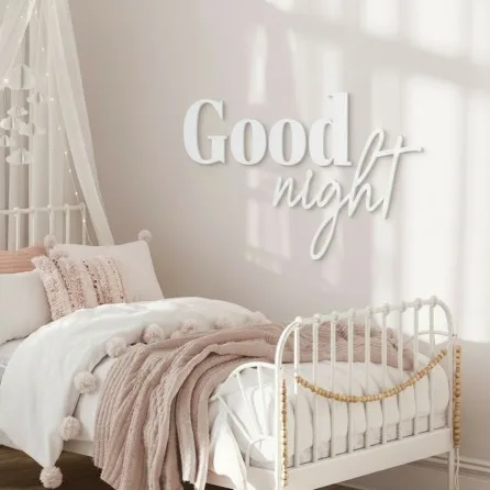 Wandletters Good Night – berken multiplex