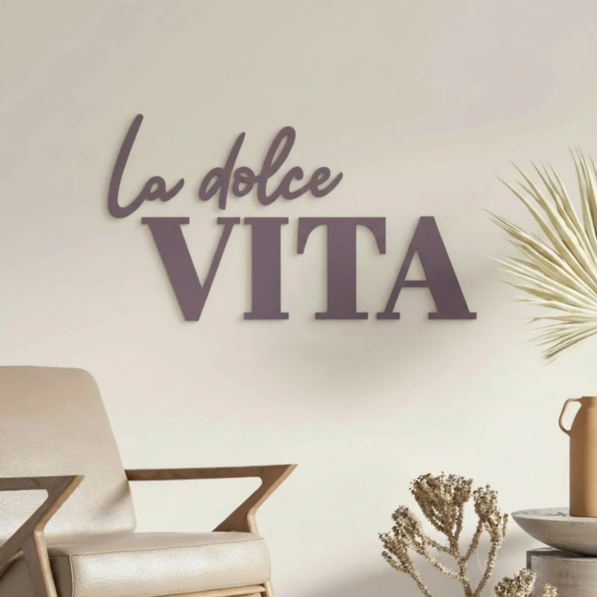 Wanddecoratie „La dolce Vita” – berken multiplex