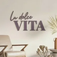 Wanddecoratie „La dolce Vita” – berken multiplex
