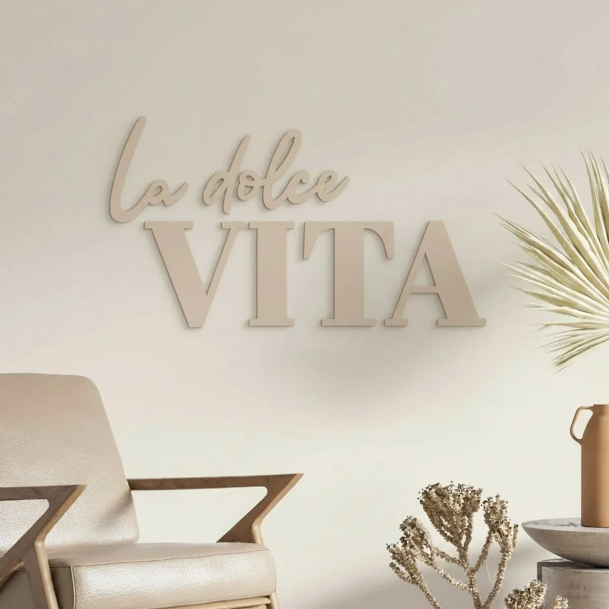 Wanddecoratie „La dolce Vita” – berken multiplex