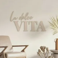 Wanddecoratie „La dolce Vita” – berken multiplex