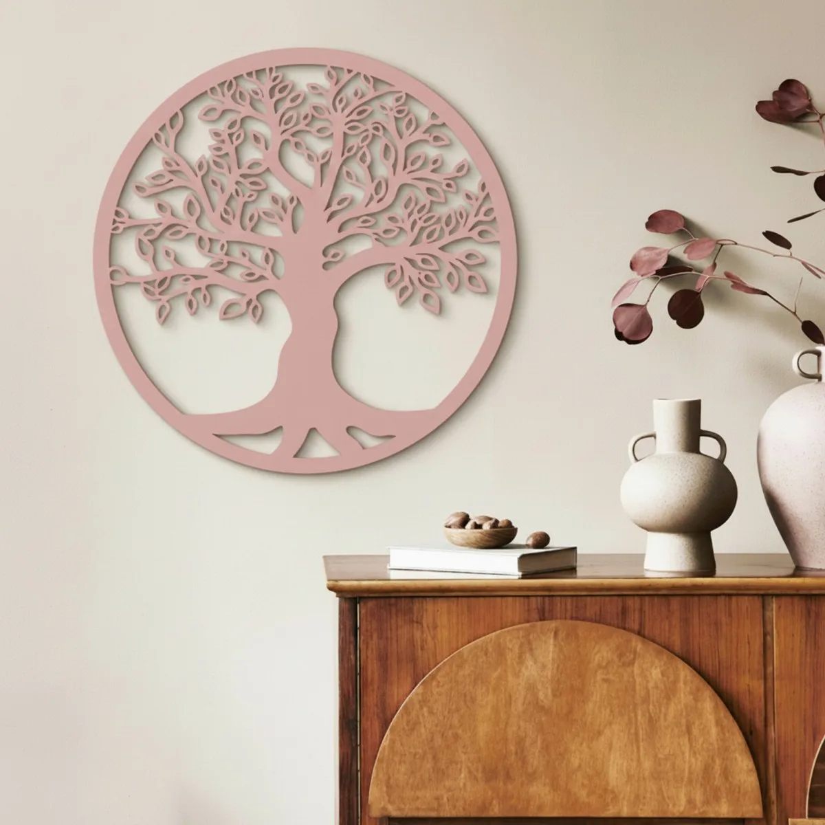 Décoration murale « Arbre de vie » Ø 40 cm – Contreplaqué de bouleau