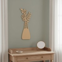 Multiplex houten decoratie: Boeket in een vaas