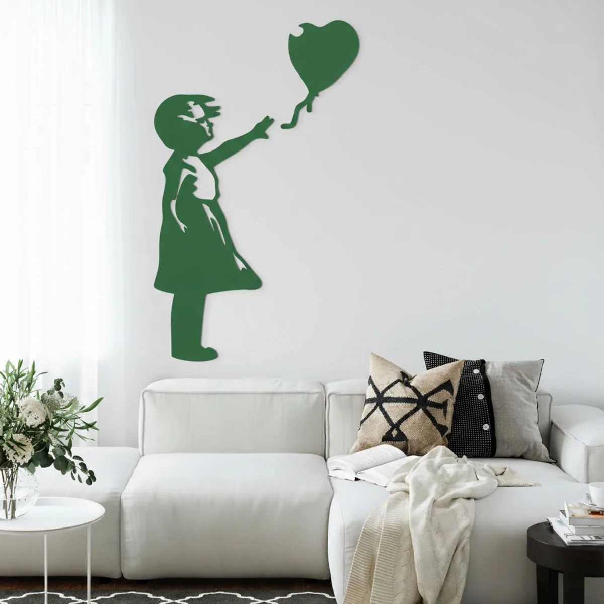 Sperrholz-Wanddeko – Banksy – Das Mädchen mit dem Herzluftballon