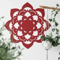 Mandala Lotus – Décoration murale en contreplaqué de bouleau