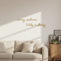 Birch Plywood Quote “Every Picture Tells a Story”