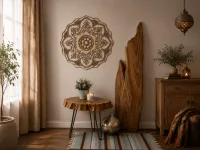 Plywood Mandala Wall Panel
