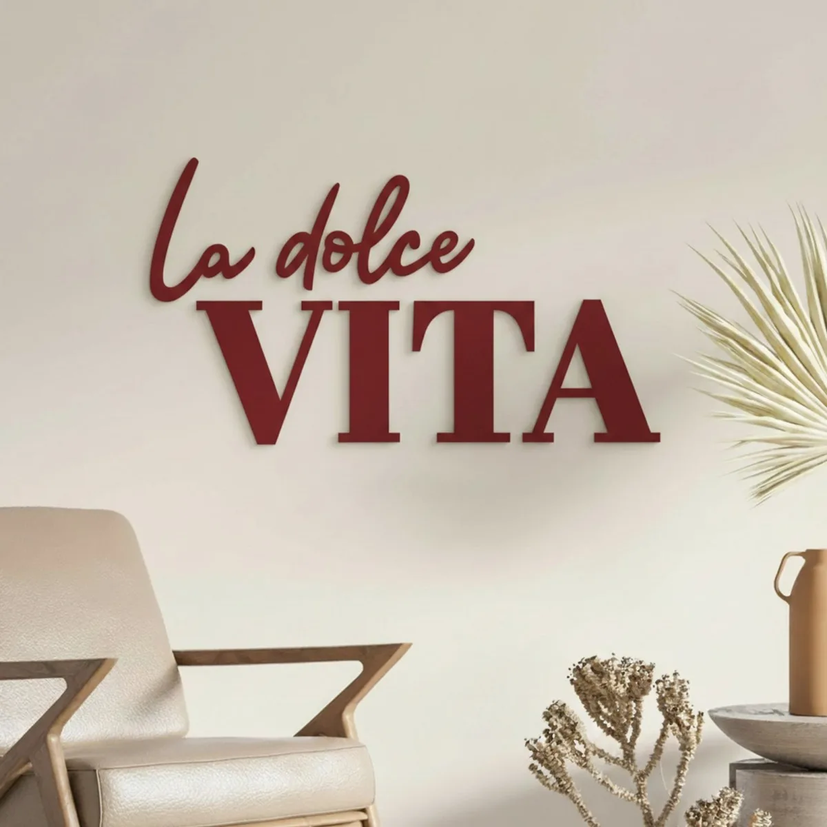 Wanddecoratie „La dolce Vita” – berken multiplex