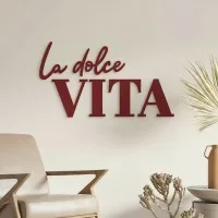 Wanddecoratie „La dolce Vita” – berken multiplex