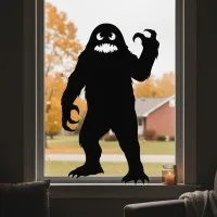 Bigfoot Monster Wall Decor – Sasquatch Silhouette – Birch Plywood