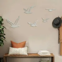 Seagull Flock Wall Decor – 5 Pieces – Birch Plywood
