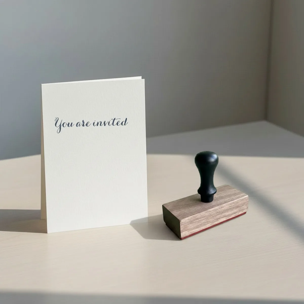 You Are Invited Rubber Stamp – 4 Fonts