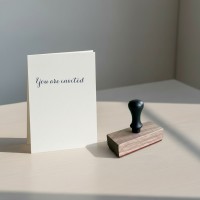 You Are Invited Rubber Stamp – 4 Fonts