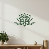 Yoga Lotus Flower Birch Plywood Wall Decor