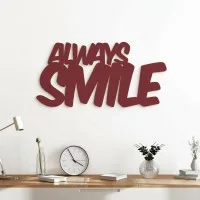 Always Smile – Graffiti-Buchstaben aus Birken-Sperrholz (2-teilig)