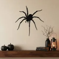Araignée large déco murale – araignée d'Halloween aux longues pattes – contreplaqué de bouleau
