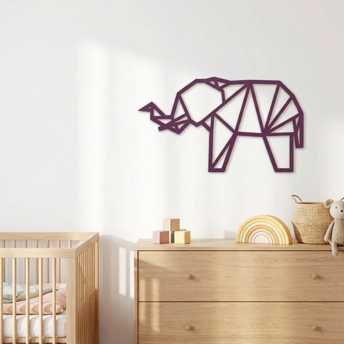 Multiplex decoratie - Origami olifant