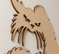 Décoration d'Halloween en bois : le chat