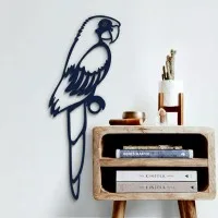 Parrot Wall Decor – Openwork Laser-Cut Birch Plywood