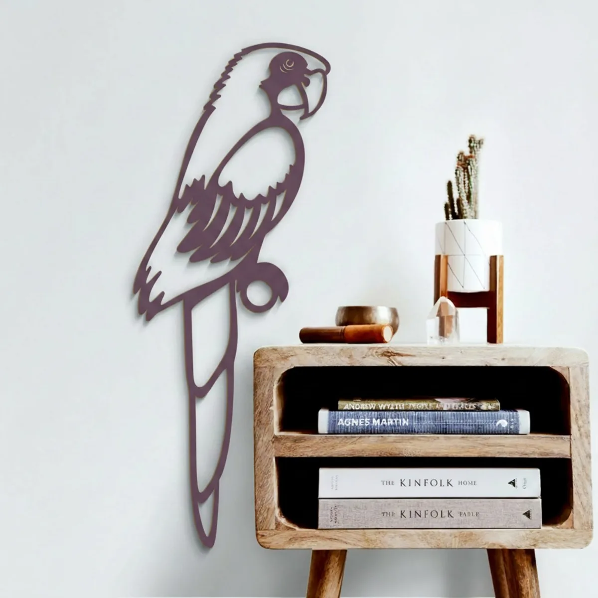 Parrot Wall Decor – Openwork Laser-Cut Birch Plywood