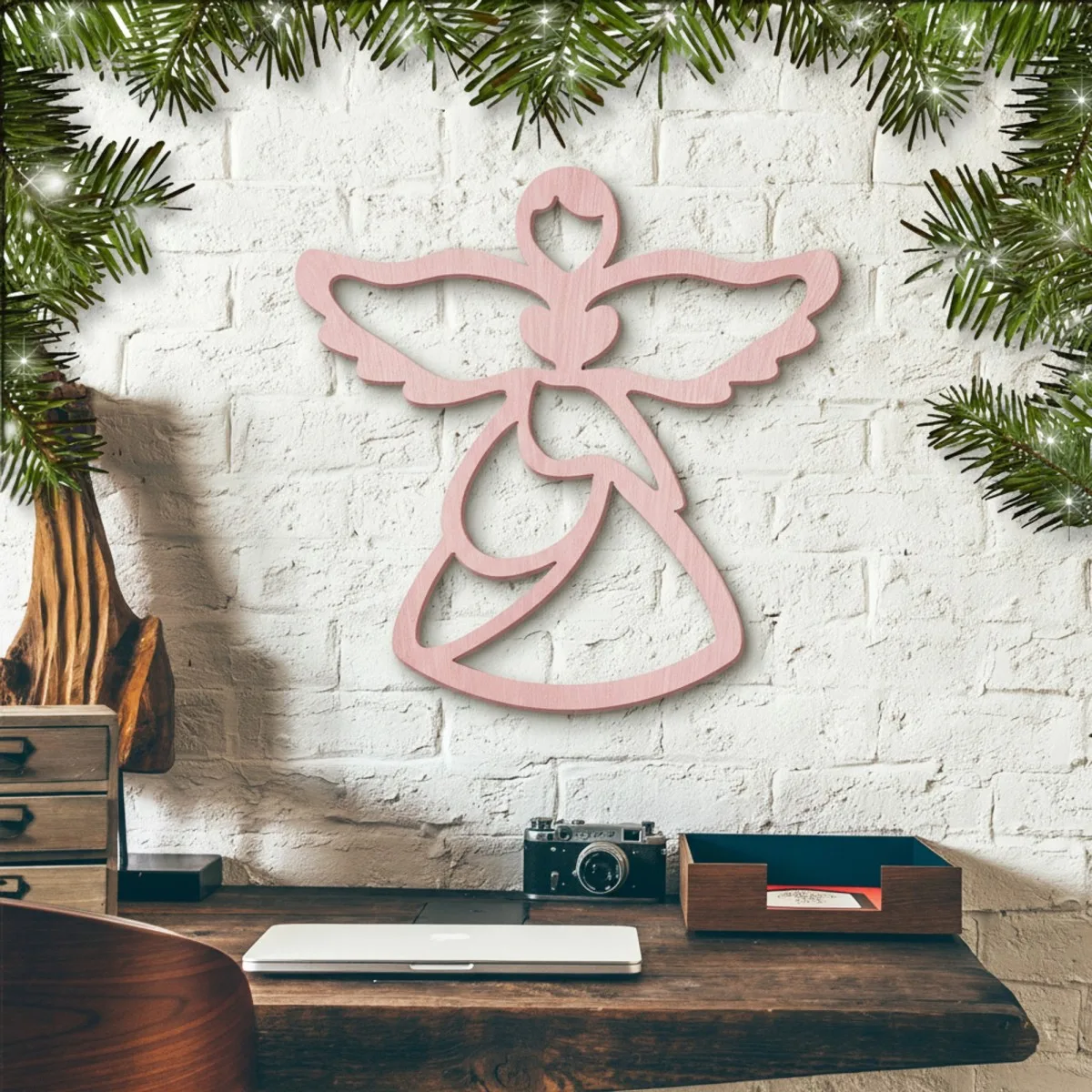 Décoration en bois - Ange - Contreplaqué de bouleau